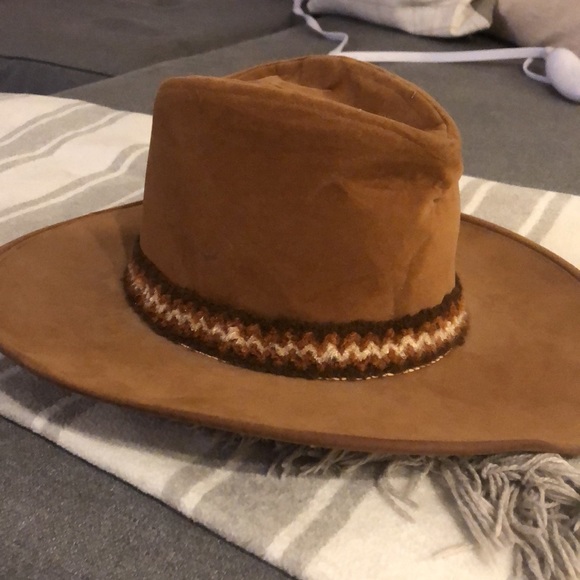 Vintage Resistol Suede Tan Cowboy Hat 6 3/4 - Picture 6 of 6